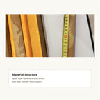 Natural aged bamboo material and layered structure of Liuqing paperweight — premium crack-resistant finish