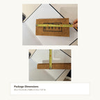 Package dimensions of Liuqing bamboo paperweight gift box — shipping size reference