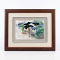 Random-Stitch Embroidery Framed Art – Jiangnan Water Village in Summer– Handcrafted Silk Artwork | Orient Handcraft
