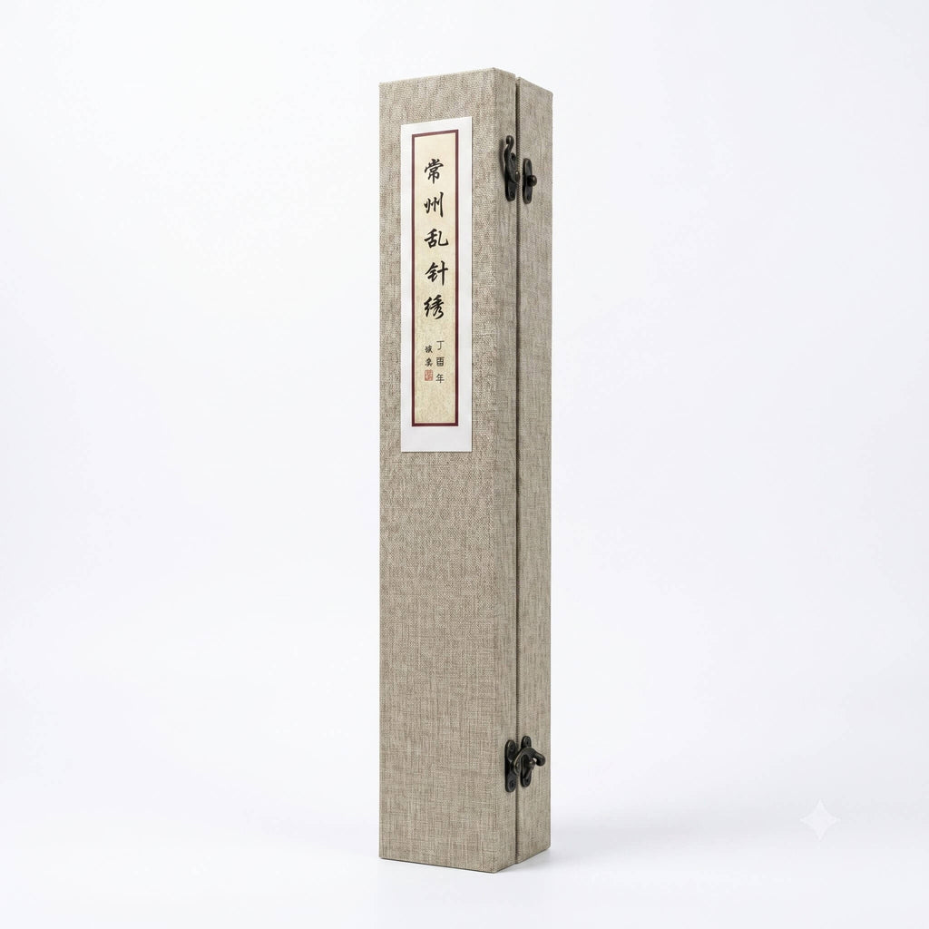 Luxury Gift Box Packaging for Chaotic-Stitch Embroidery Artwork | Orient Handcraft