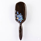 Hand-Painted Ebony Hair Brush | Chinese Lacquer Art