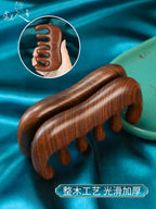 Handcrafted Smooth-Teeth Fine Art Comb – Detailed Close-Up – Smooth Detangling & Scalp Comfort | Orient Handcraft