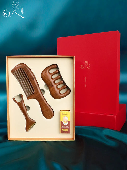 Handcrafted Luxury Gift Art Comb Set – Premium Gift Box Packaging – Ideal Elegant Present | Orient Handcraft