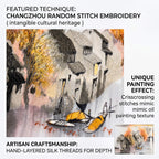 Embroidery Texture Detail – Changzhou Luan Zhen Xiu Silk Art \| Orient Handcraft