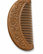 Handcrafted traditional comb from Chinese heritage gift set on white background