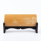Liuqing Bamboo Carving Wrist Rest – Front View Full Image – Handcrafted Jiangnan Relief Carving Desk Art | Orient Handcraft- Dreams of Jiangnan